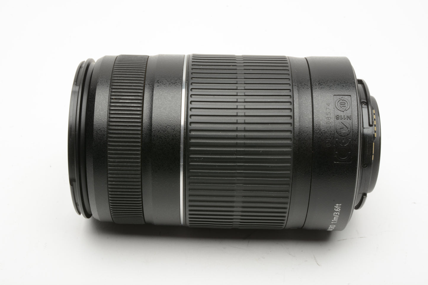 Canon EF-S 55-250mm f4-5.6 IS Zoom lens, caps, hood, UV, Nice