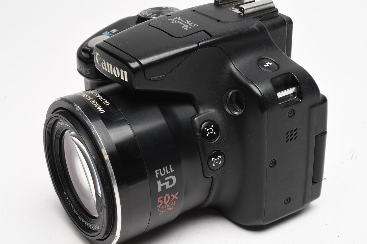 Canon PowerShot SX50 HS 12.1MP Digital Point&Shoot Camera w/2X Batts, Strap