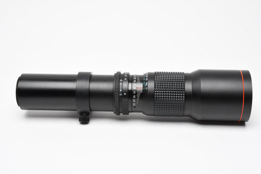 Vivitar Series 1 500mm f8 Telephoto lens w/Canon EF Mount adapter, Mint