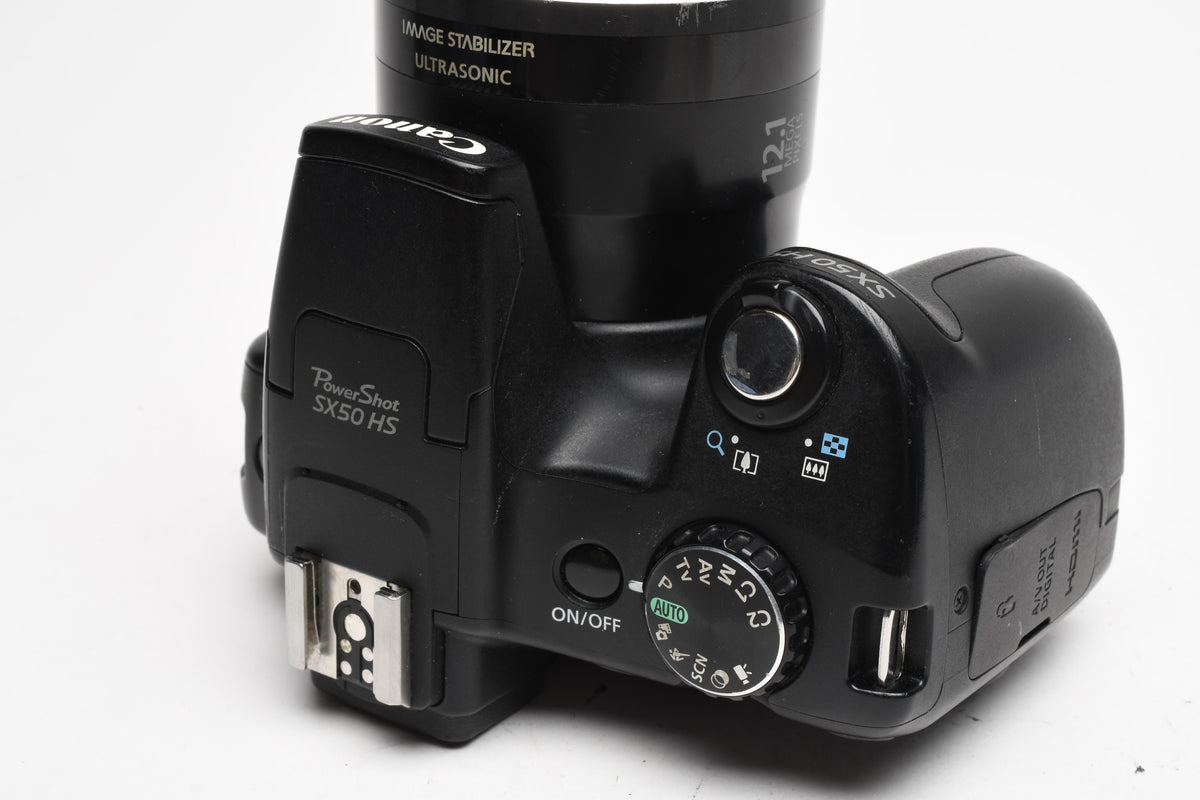 Canon PowerShot SX50 HS 12.1MP Digital Point&Shoot Camera w/2X Batts, Strap