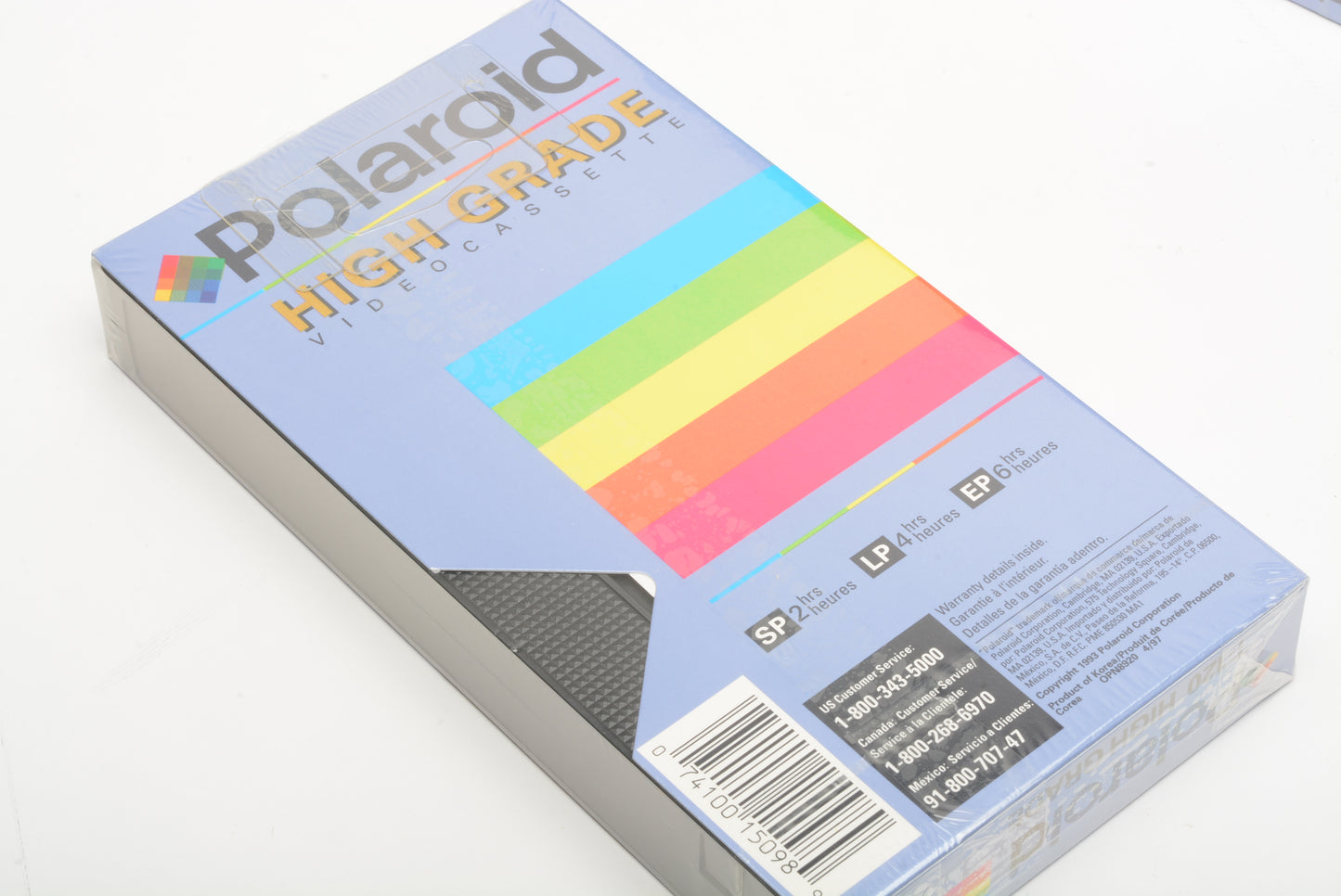 7X Polaroid T-120 High Grade VHS tapes - New - Sealed