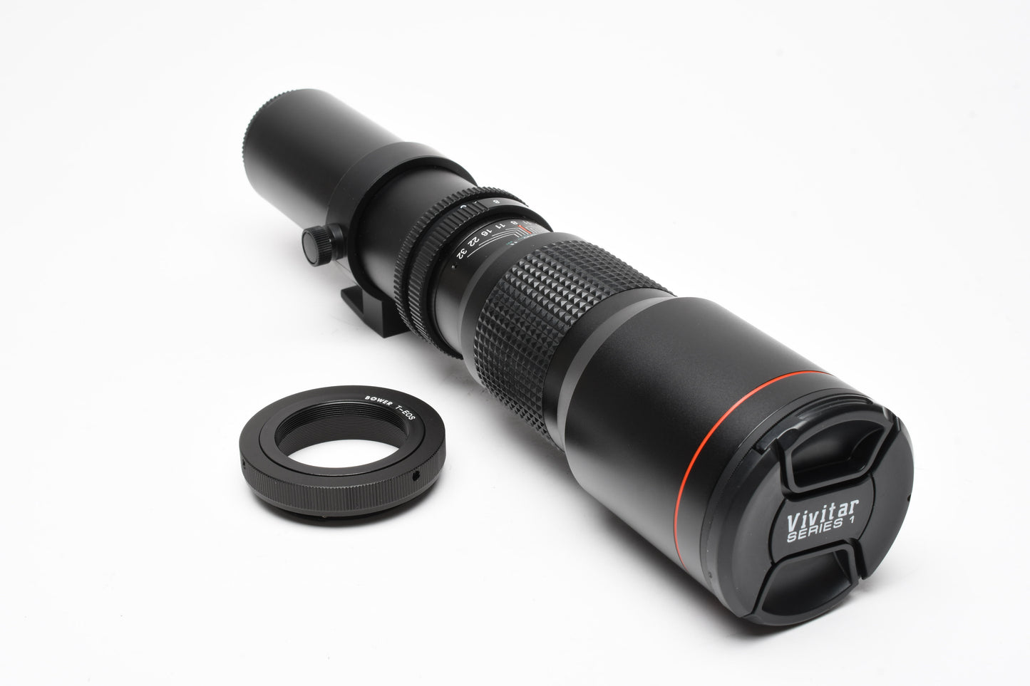 Vivitar Series 1 500mm f8 Telephoto lens w/Canon EF Mount adapter, Mint