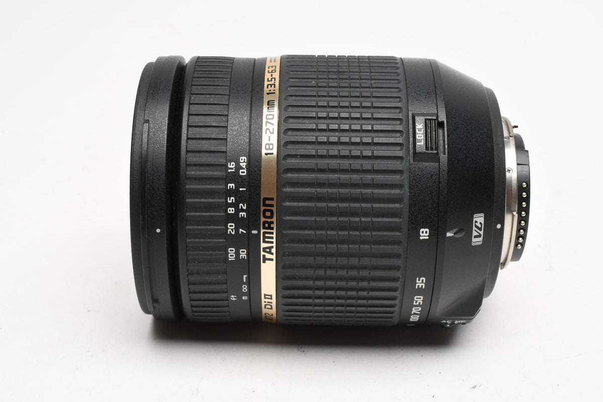 Tamron AF 18-270mm f3.5-6.3 Di II B003 Lens for Nikon EF w/Hood, Caps, Box