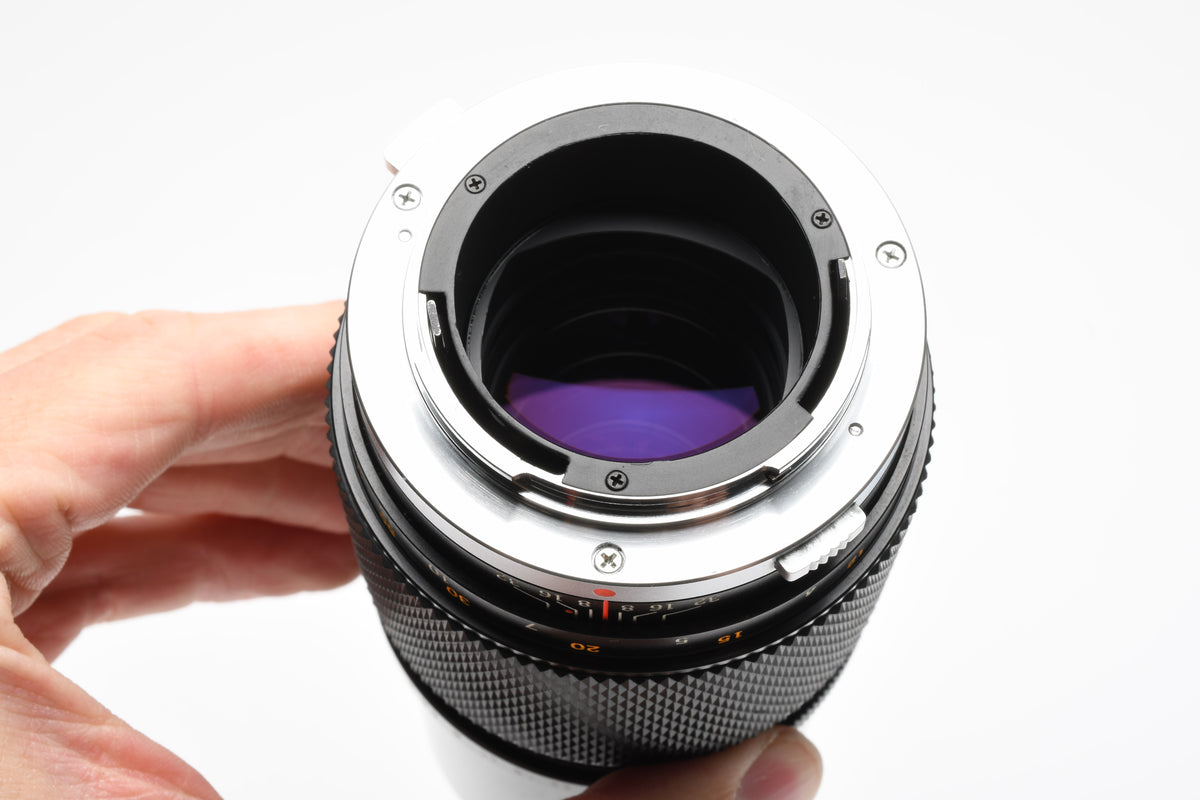 Olympus 200mm f4 E-Zuiko telephoto lens, Caps, Box, Clean