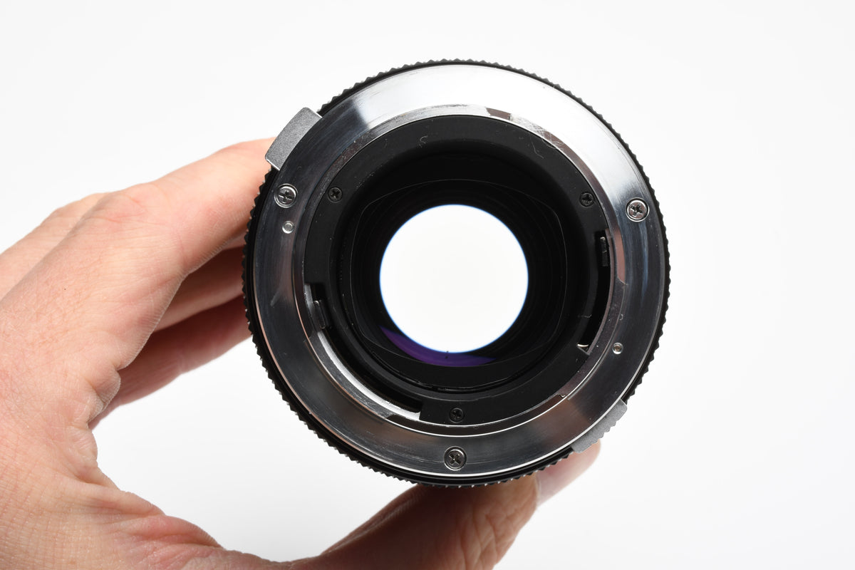 Olympus 200mm f4 E-Zuiko telephoto lens, Caps, Box, Clean