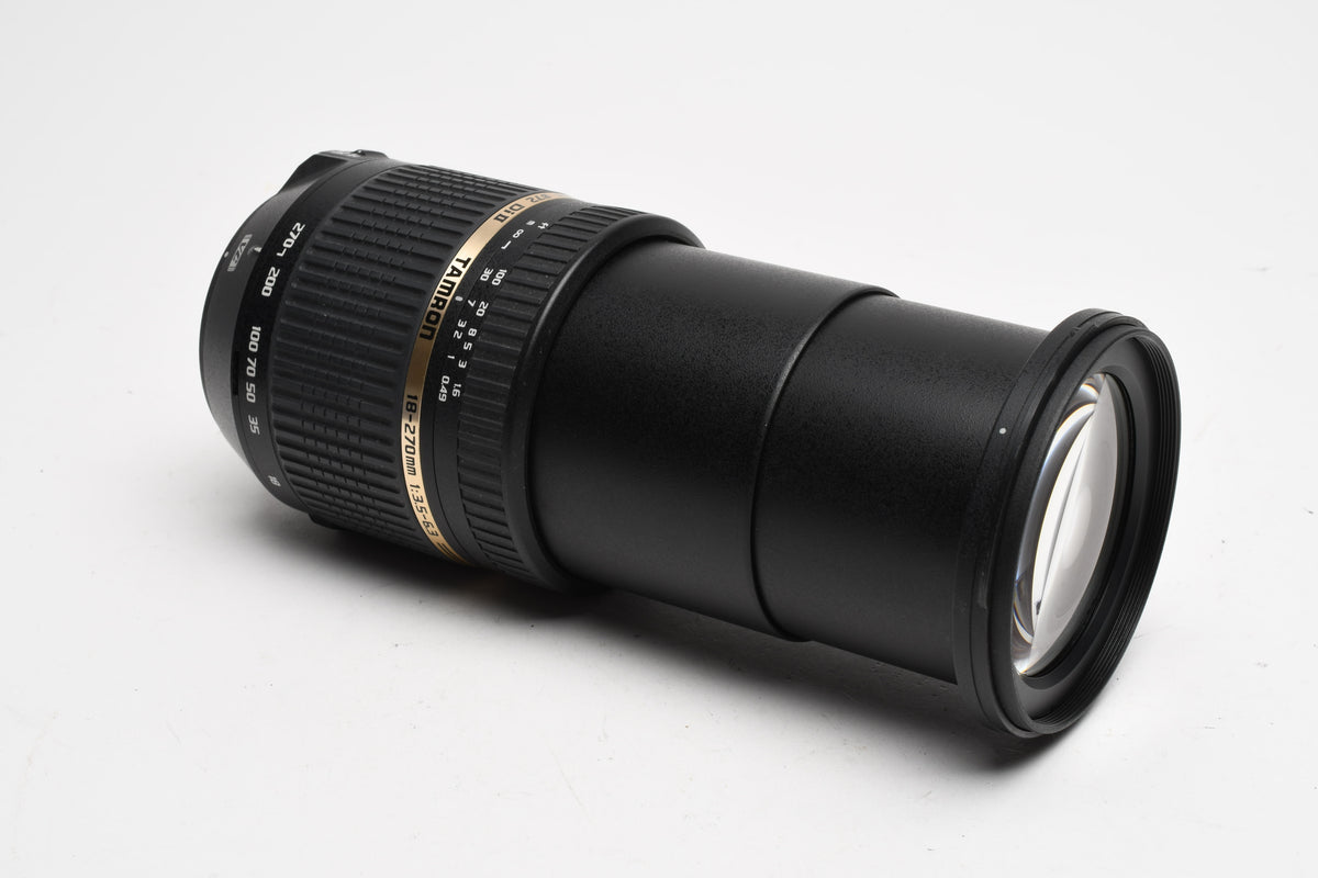Tamron AF 18-270mm f3.5-6.3 Di II B003 Lens for Nikon EF w/Hood, Caps, Box