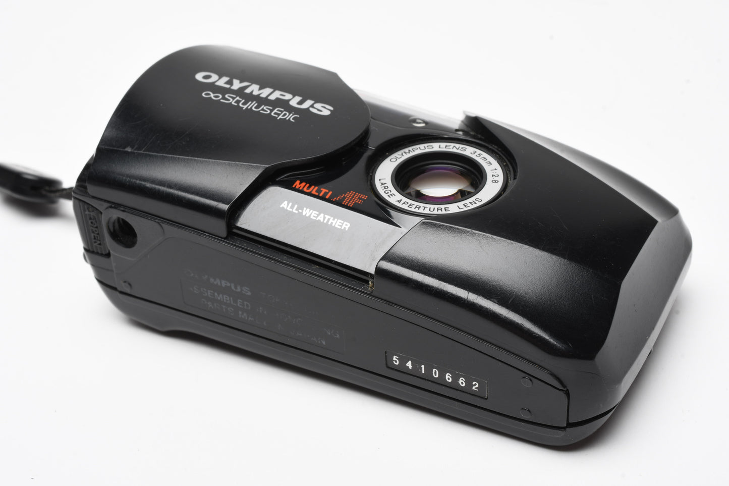 Olympus Stylus Epic Mju II QD (Black) w/Strap, Clean, Tested, Great!