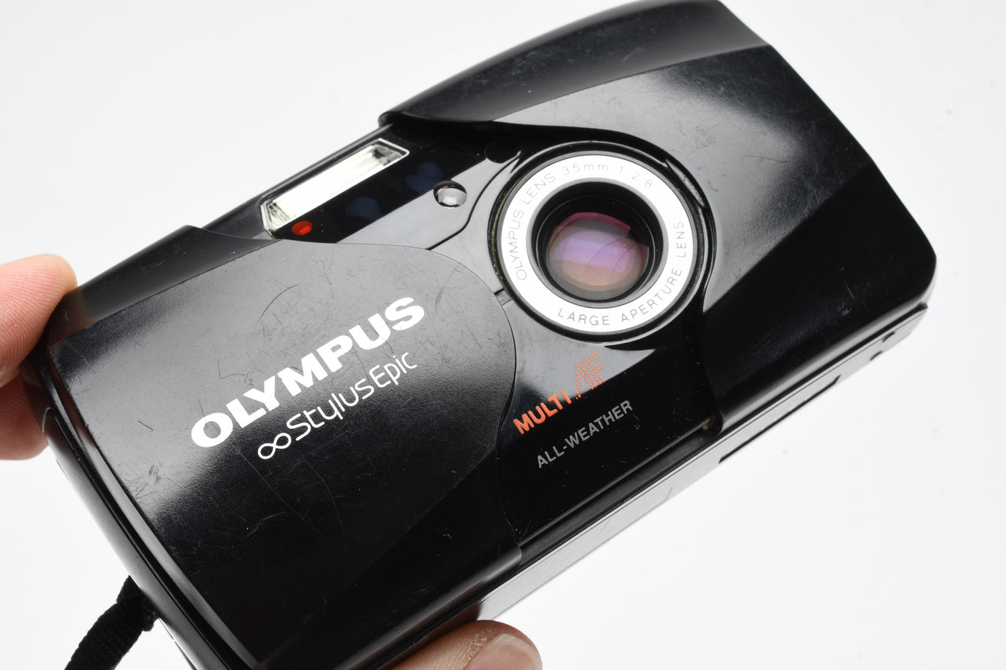 Olympus Stylus Epic Mju II QD (Black) w/Strap, Clean, Tested, Great!