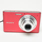 Sony DSC-W330 Burgundy 14.1MP digital Point&Shoot camera, boxed, Very clean + case