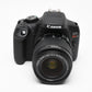 Canon Rebel T7 DSLR w/18-55mm f3.5-5.6 IS II Only 32 Acts!! Mint-