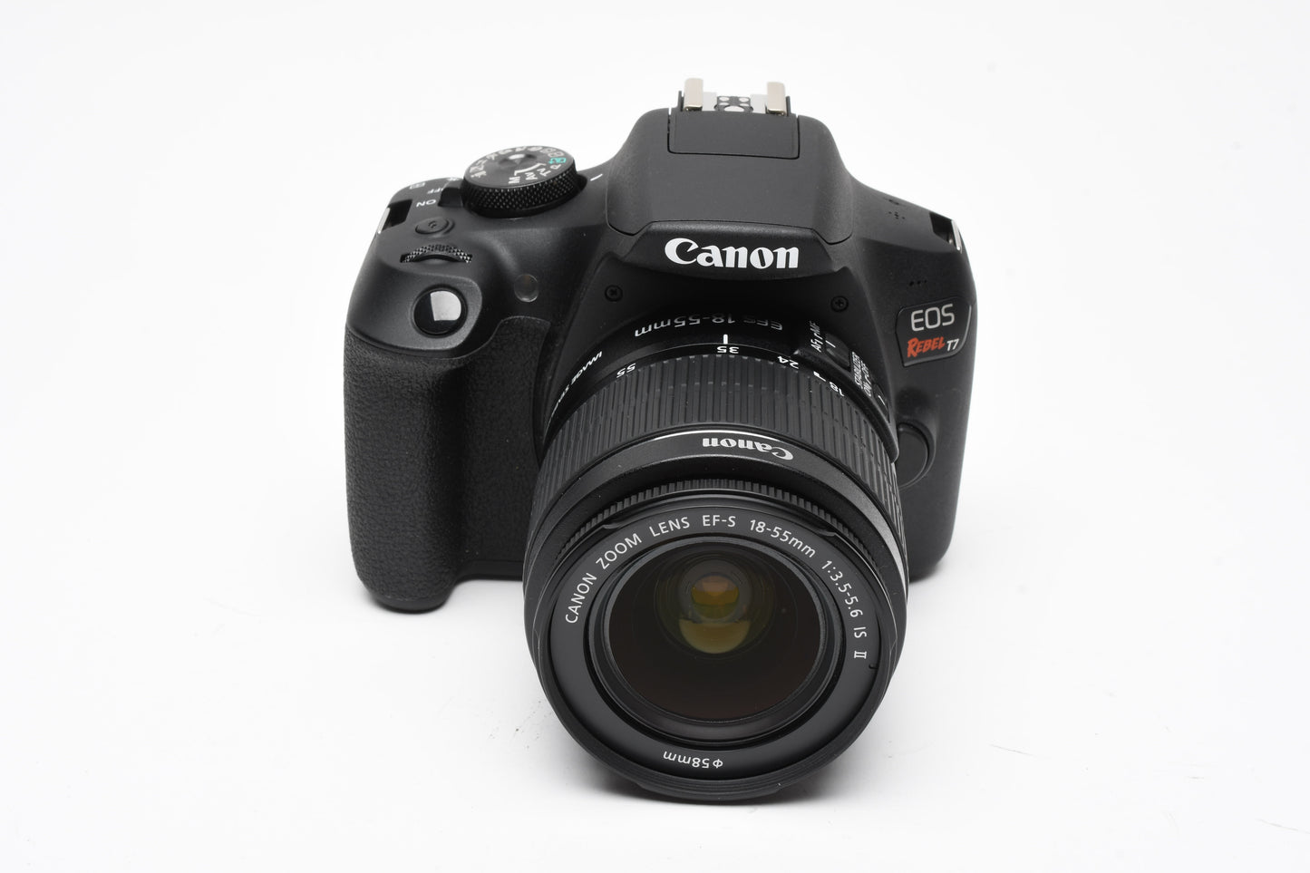 Canon Rebel T7 DSLR w/18-55mm f3.5-5.6 IS II Only 32 Acts!! Mint-