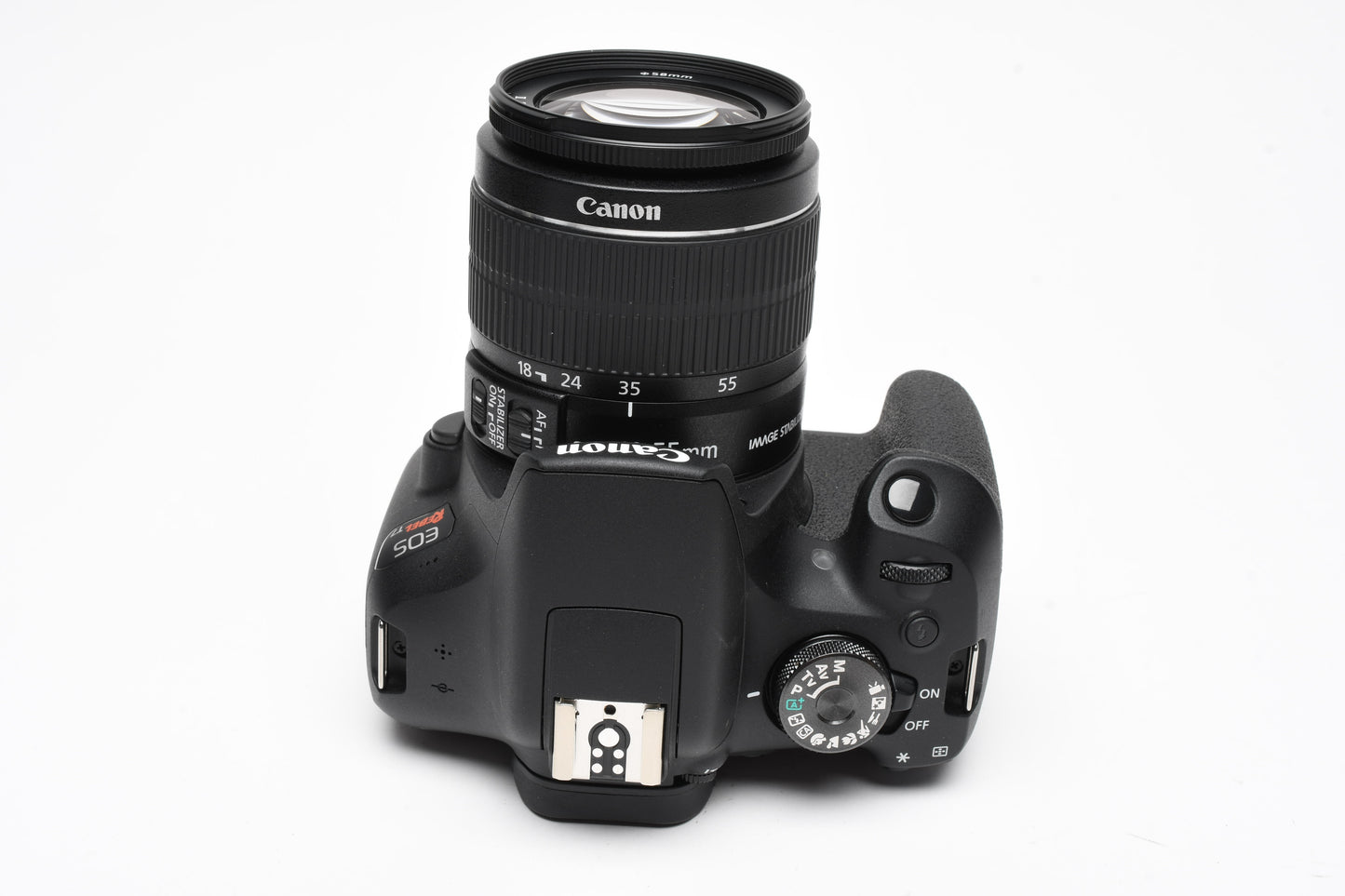 Canon Rebel T7 DSLR w/18-55mm f3.5-5.6 IS II Only 32 Acts!! Mint-
