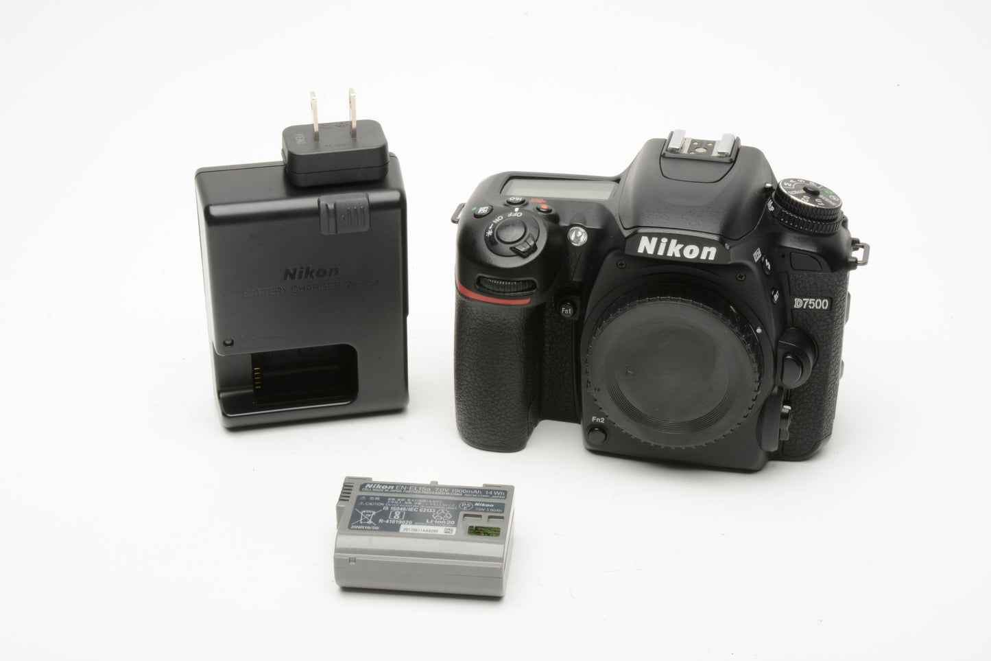 Nikon D7500 DSLR Body w/Batt, charger, tested, great! 57K Acts, Clean!
