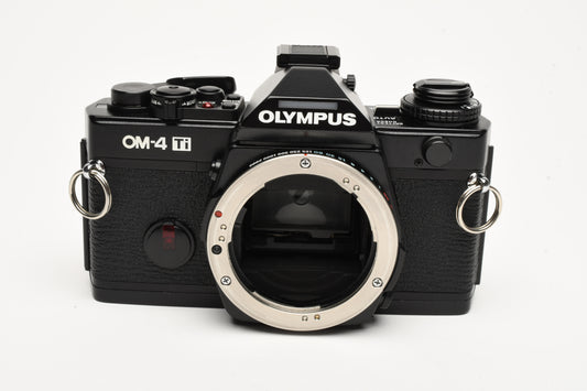 Olympus OM-4Ti 35mm SLR Black Body, Mint-, Gorgeous!  Tested