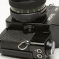 Vivitar 250SL 35mm SLR w/50mm f1.8, 2X converter, flash, case, tested, nice!