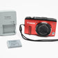 Canon PowerShot SX280 HS 12.1MP Digital Point&Shoot Camera (Red), Clean!