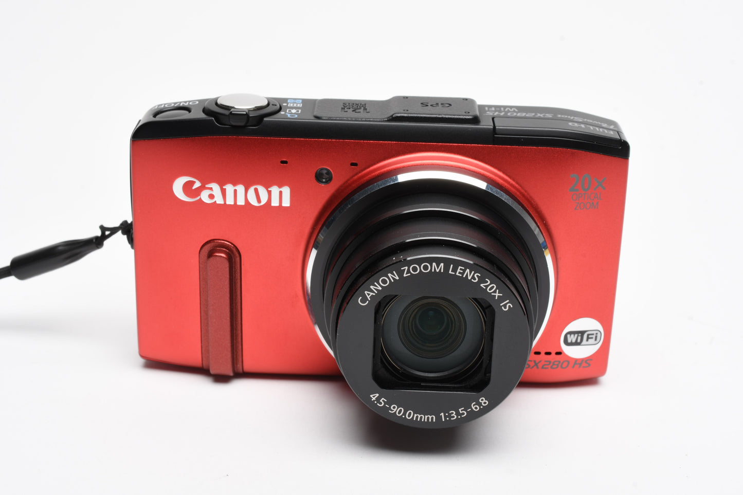 Canon PowerShot SX280 HS 12.1MP Digital Point&Shoot Camera (Red), Clean!