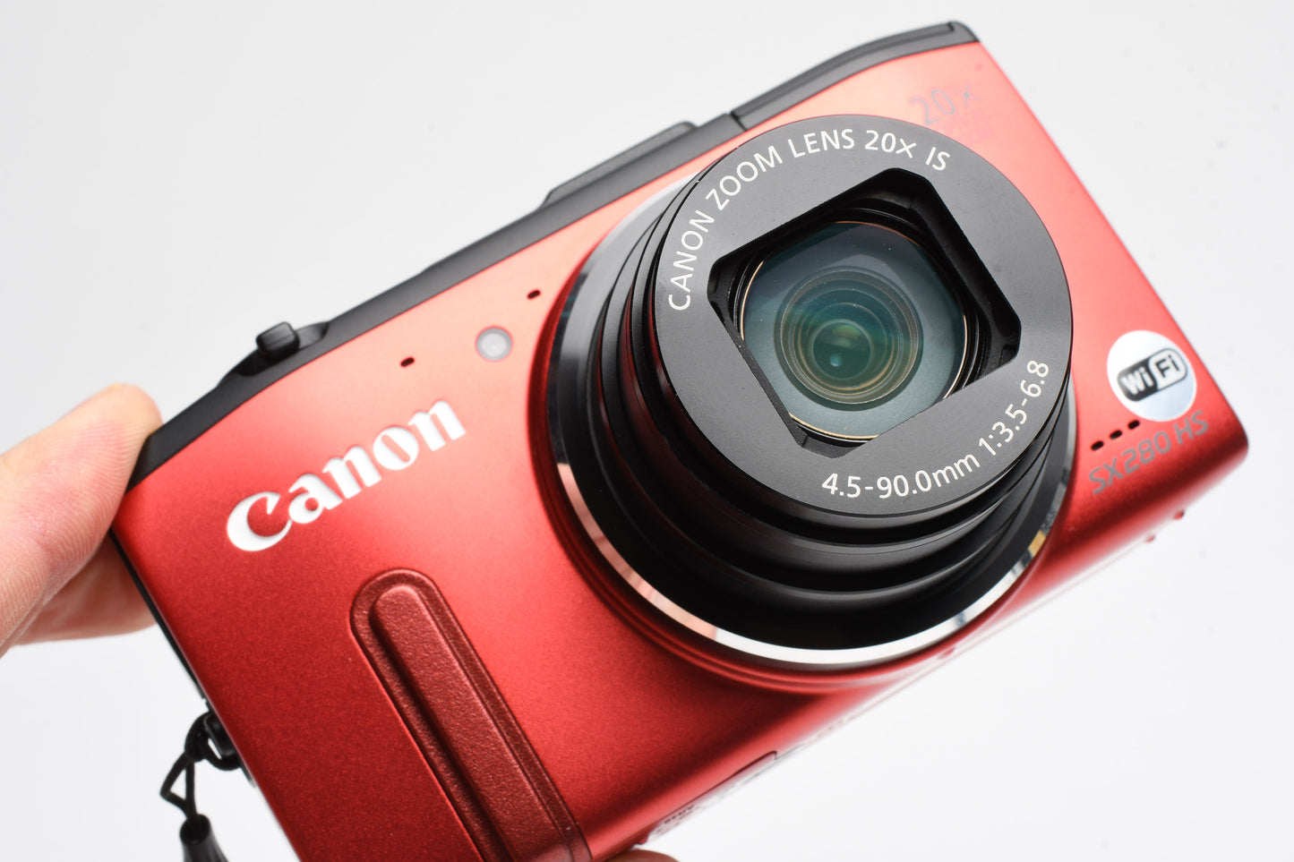 Canon PowerShot SX280 HS 12.1MP Digital Point&Shoot Camera (Red), Clean!