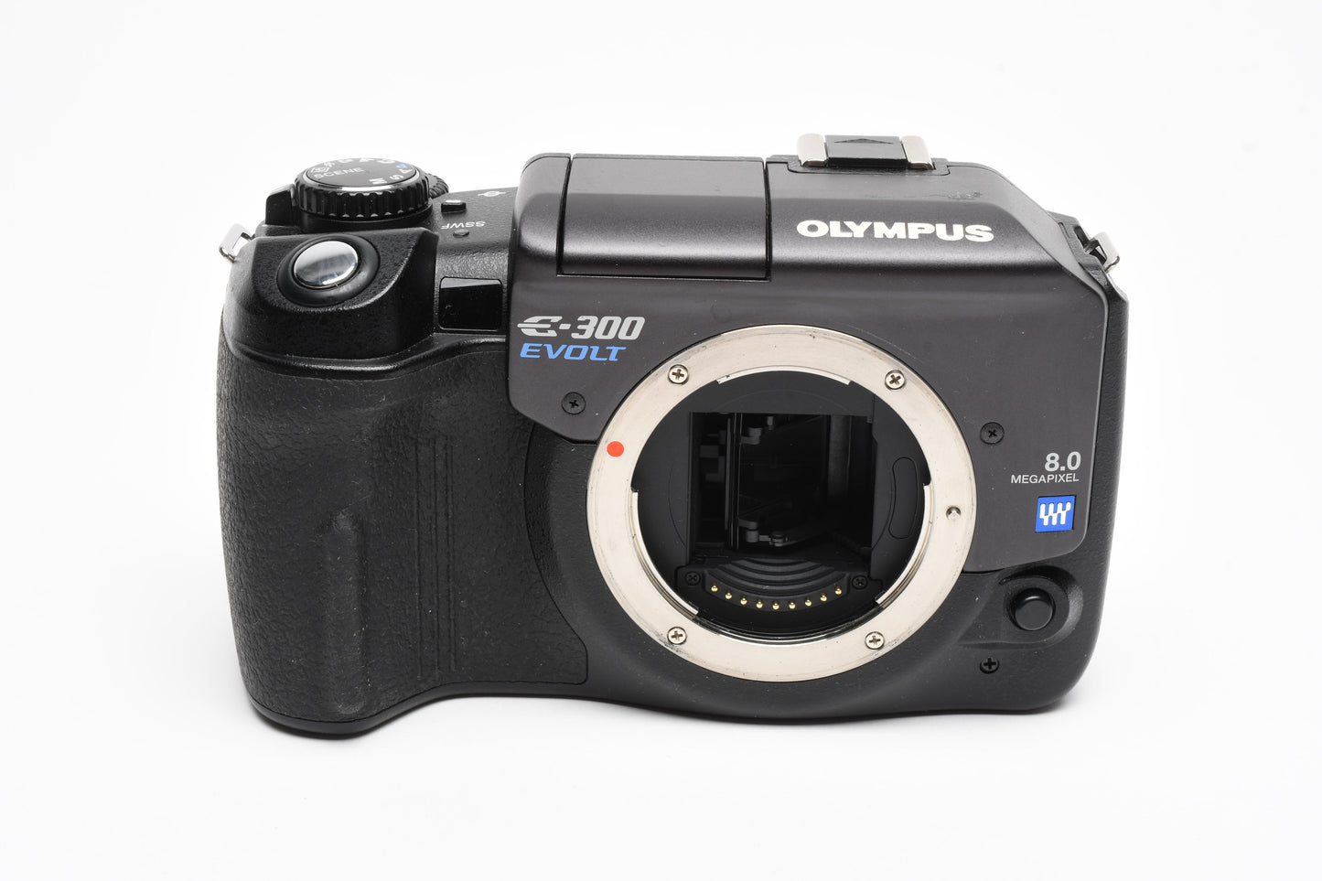 Olympus E-300 8MP Digital camera body, Batt+charger, Tested