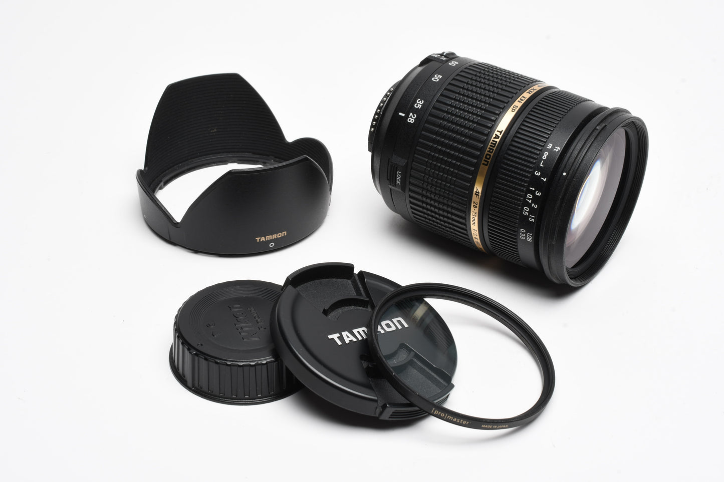 Tamron SP 28-75mm F2.8 Di XR LD SP Asph. IF for Nikon A09 Hood+UV Great!