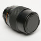 Minolta MD Macro Rokkor-X 100mm f3.5 lens, caps, hood, clean and sharp