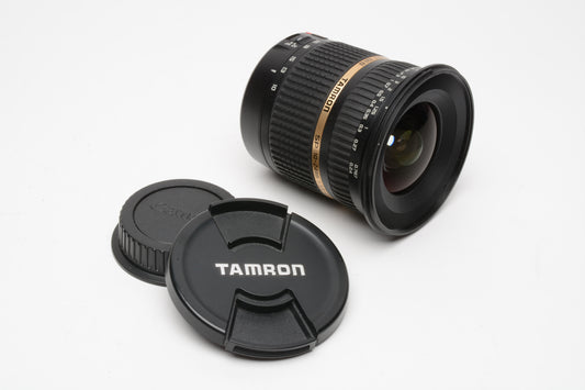 Tamron SP 10-24mm f3.5-4.5 Di II wide zoom for Canon EF, caps, nice