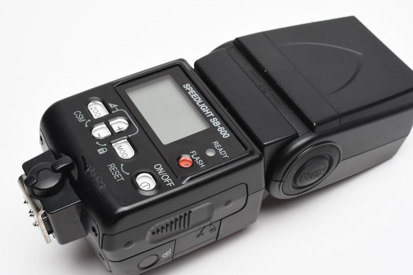 Nikon SB-600 shoe mount flash, case, stand, clean, fully tested