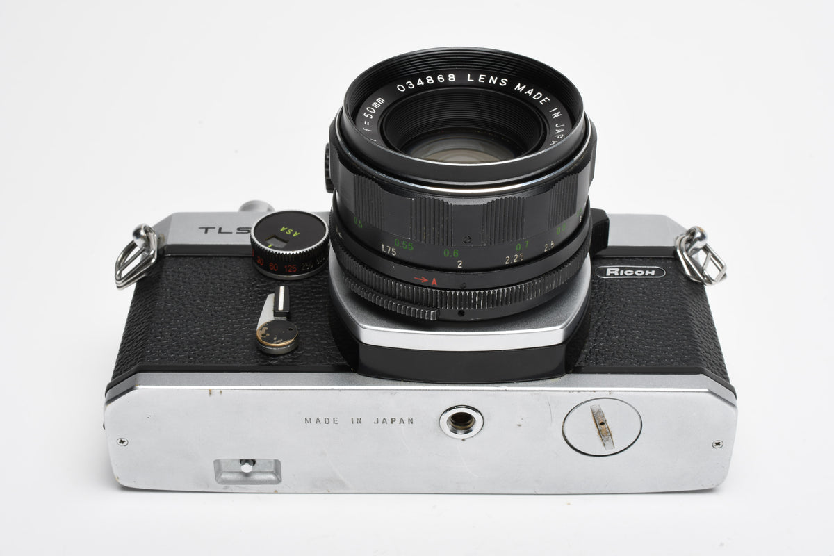Ricoh TLS 35mm SLR w/Rikenon 50mm f1.7 lens, New seals, Cool!