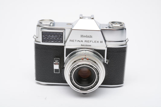 Kodak Retina Reflex III w/Schneider Xenar 50mm f2.8, *Read, Very clean, Vintage