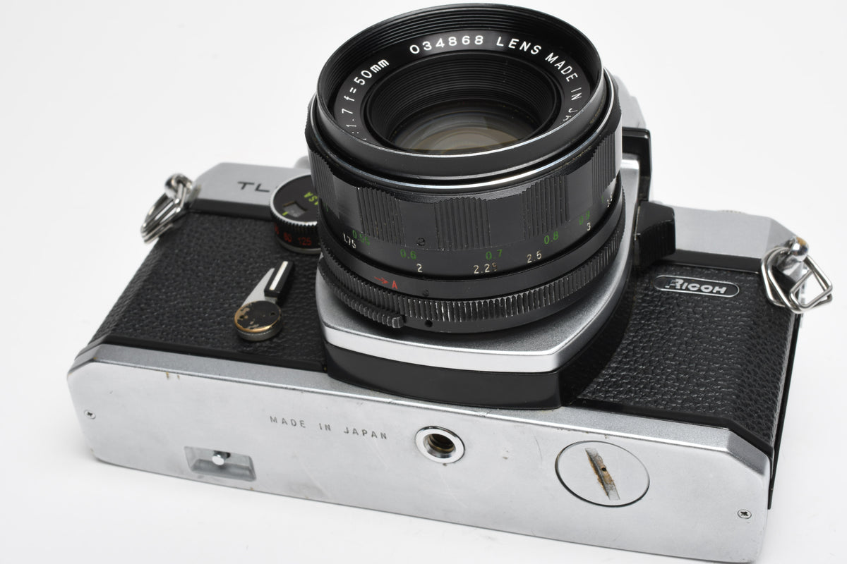 Ricoh TLS 35mm SLR w/Rikenon 50mm f1.7 lens, New seals, Cool!