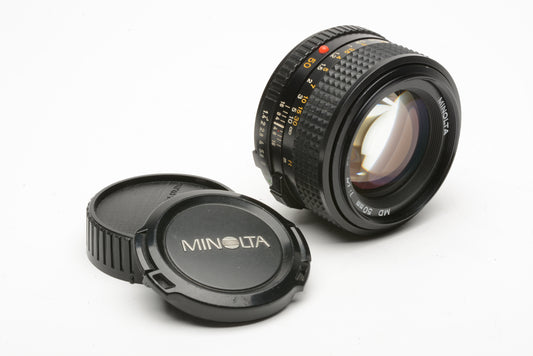 Minolta 50mm f1.4 MD prime lens, very clean and sharp!
