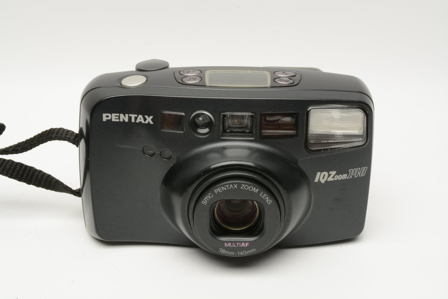 Pentax IQZoom 140 QD 35mm Point&Shoot Camera w/38-140mm zoom, tested, +manual