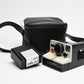 Polaroid One Step Land Instant camera w/rainbow stripe, Electronic Flash, Case