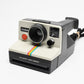 Polaroid One Step Land Instant camera w/rainbow stripe, Electronic Flash, Case