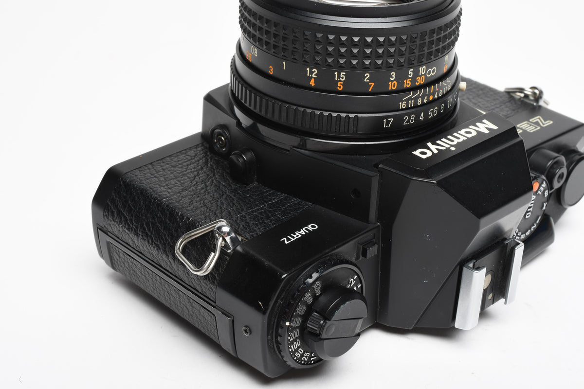 Mamiya ZE-2 35mm SLR w/50mm f1.7 lens, Case, New Seals, Great!