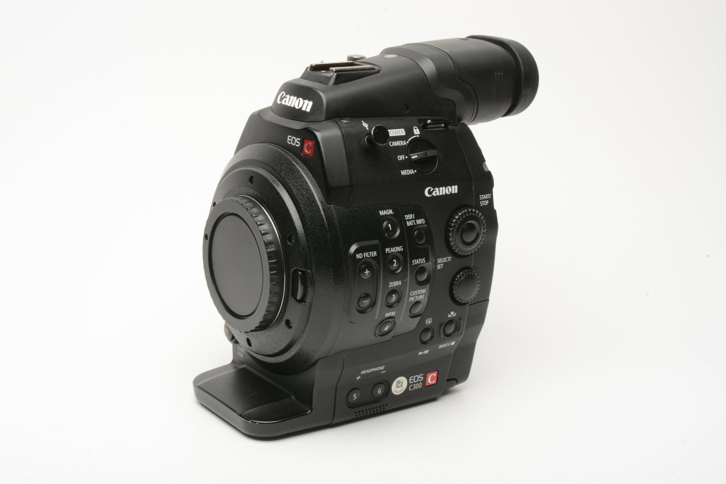 Canon EOS C300 Cinema Camcorder Body EF Mount Screen+Grip 1813 Hours, Tested