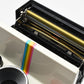 Polaroid One Step Land Instant camera w/rainbow stripe, Electronic Flash, Case