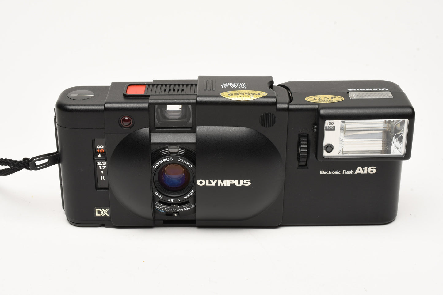 Olympus XA4 35mm Point & Shoot w/A16 Flash, Tested, Great