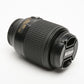 Nikon AFS Nikkor 55-200mm F4-5.6G ED DX VR zoom lens, caps, pouch, Clean