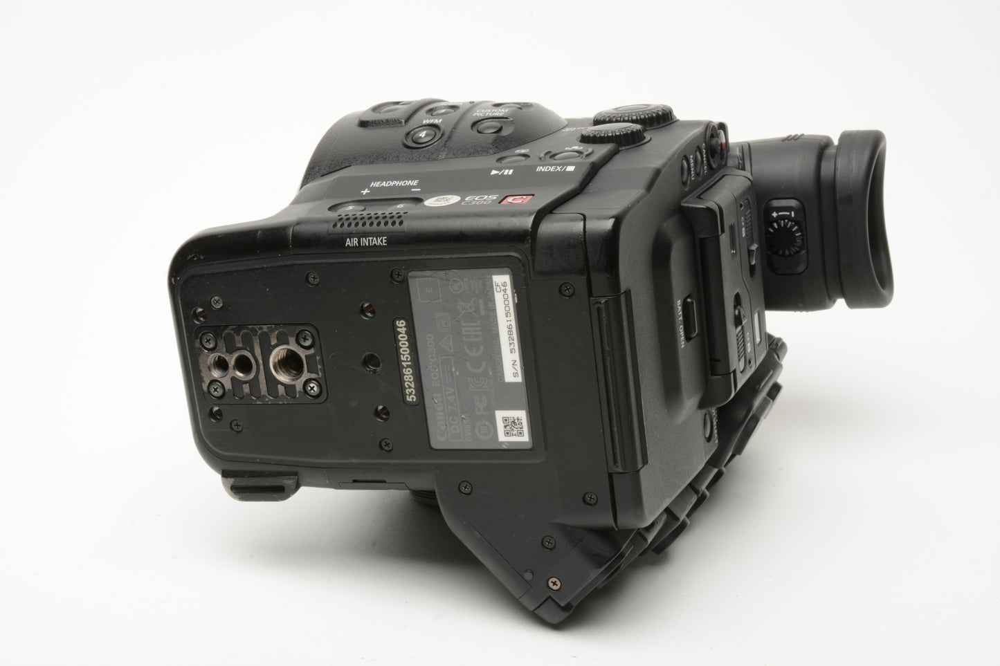 Canon EOS C300 Cinema Camcorder Body EF Mount Screen+Grip 1813 Hours, Tested