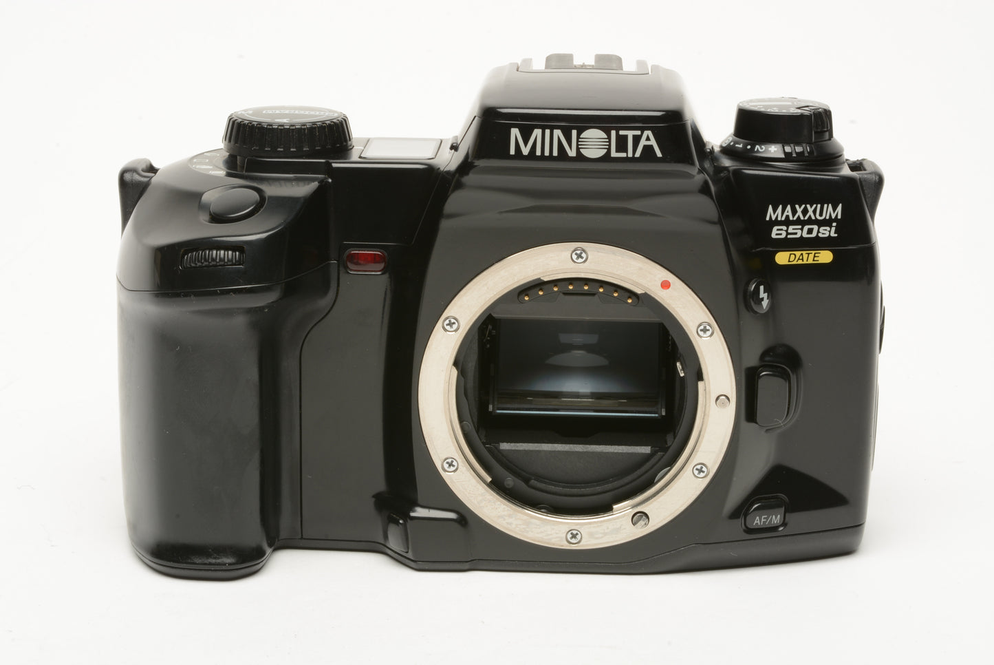 Minolta 650si Date 35mm SLR body, tested, clean, manual, date back, strap