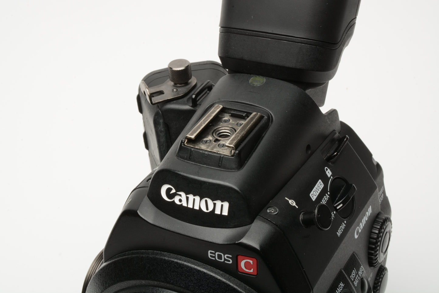 Canon EOS C300 Cinema Camcorder Body EF Mount Screen+Grip 1813 Hours, Tested