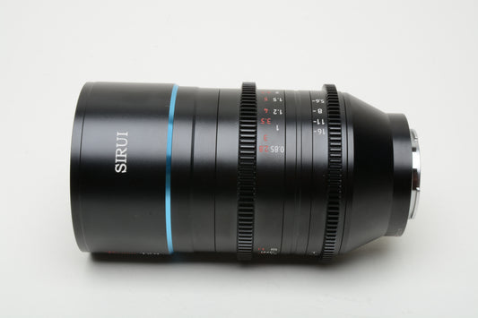 Sirui 75mm T2.9 1.6X full frame Anamorphic lens Venus E75 Sony E Mount Mint, Boxed