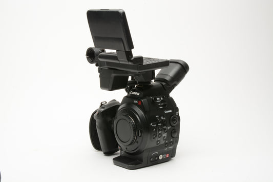 Canon EOS C300 Cinema Camcorder Body EF Mount Screen+Grip 1813 Hours, Tested