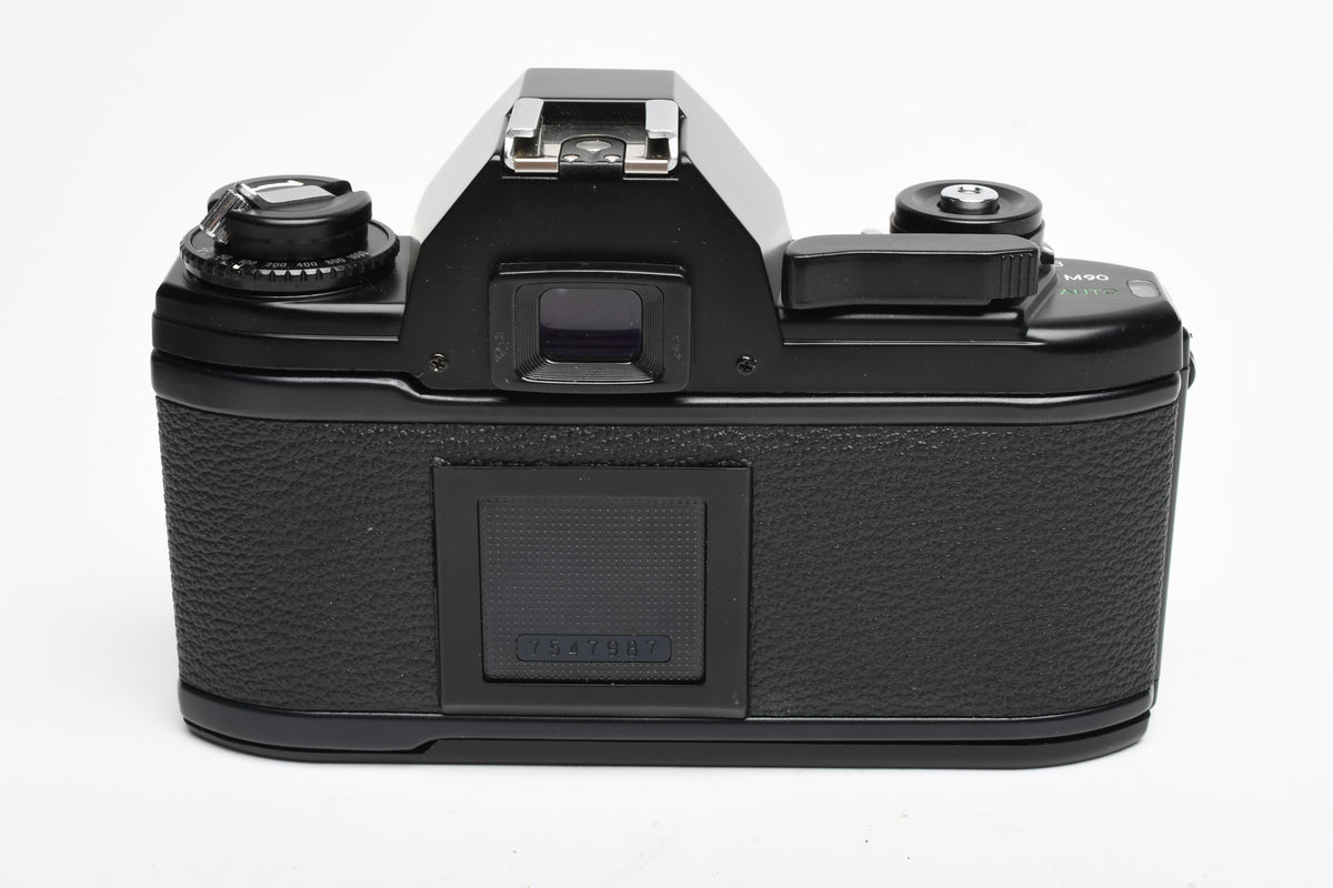 Nikon EM 35mm SLR w/Nikon Series E 50mm f1.8 Lens, Strap, New seals, Great!