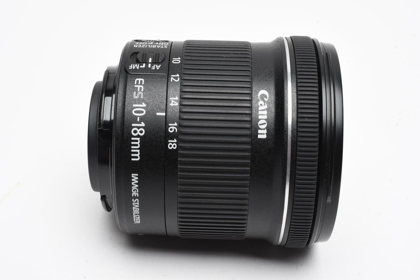 Canon EFS 10-18mm f4.5-5.6 IS STM Zoom Lens, w/Caps, Mint-