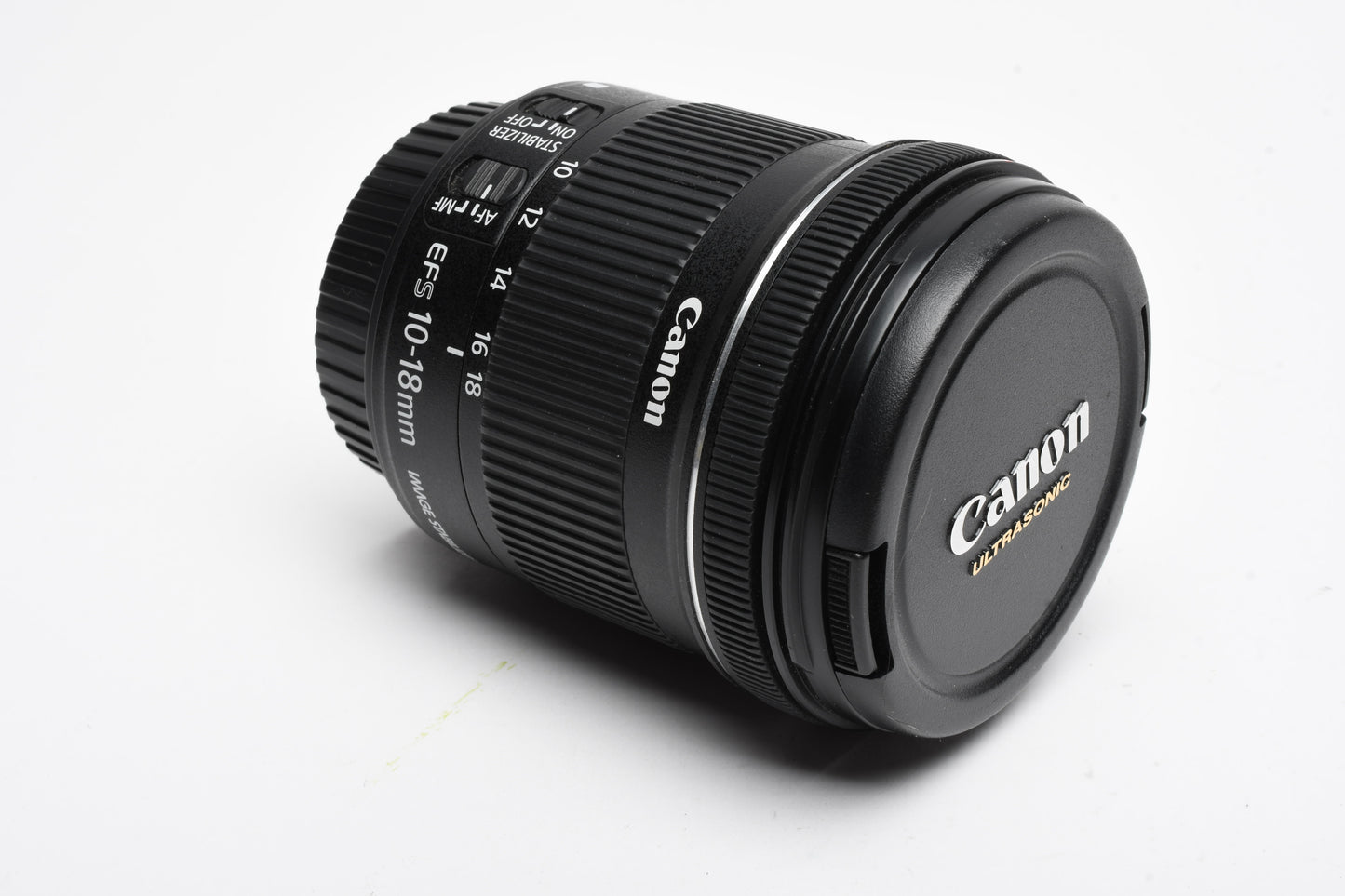 Canon EFS 10-18mm f4.5-5.6 IS STM Zoom Lens, w/Caps, Mint-