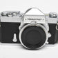 Nikon Nikkomat FTN 35mm SLR Chrome Body, New seals, Good & Clean