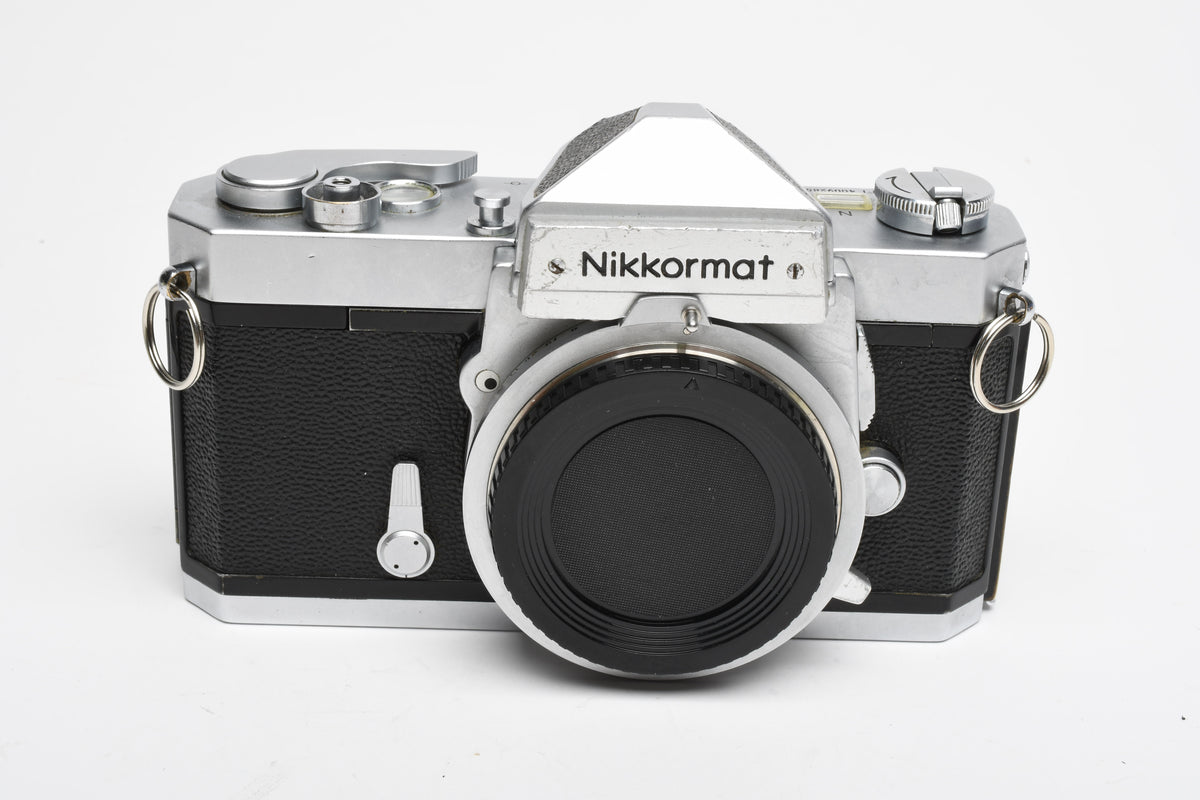 Nikon Nikkomat FTN 35mm SLR Chrome Body, New seals, Good & Clean