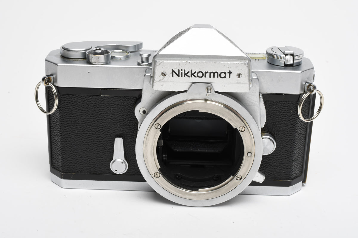 Nikon Nikkomat FTN 35mm SLR Chrome Body, New seals, Good & Clean